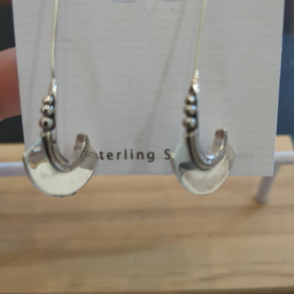 TM3633- Silver Angle Earrings