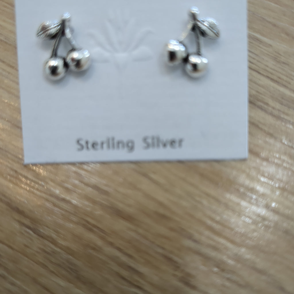 TM4579 Cherry Sterling Silver Earrings