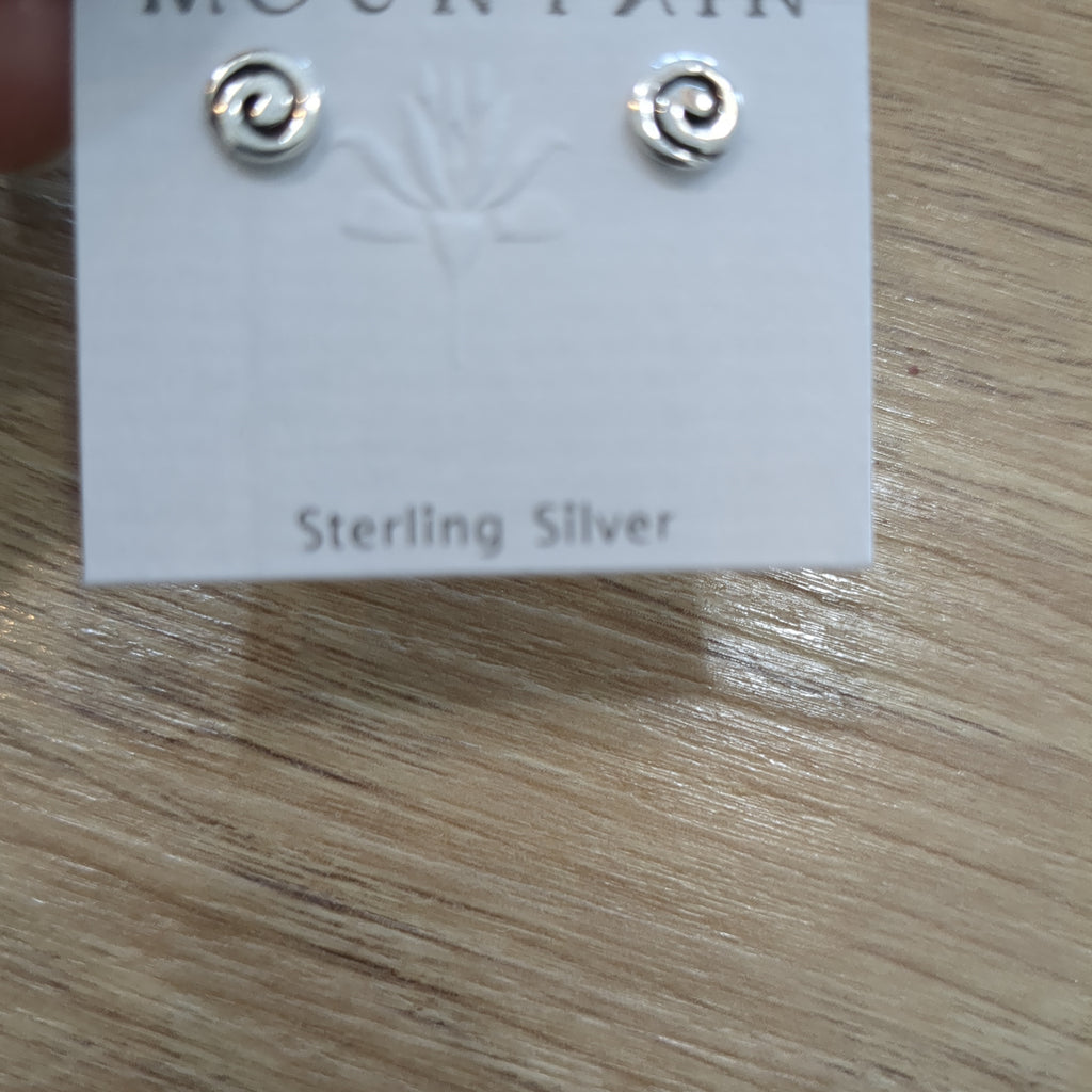 TM1998  Swirl Sterling Silver Earrings