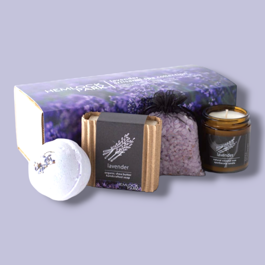 Lavender Artisanal Spa Gift Set - by Hemlock Park