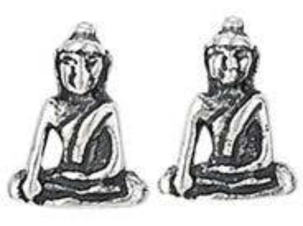 TM3309   Buddha Post Earrings