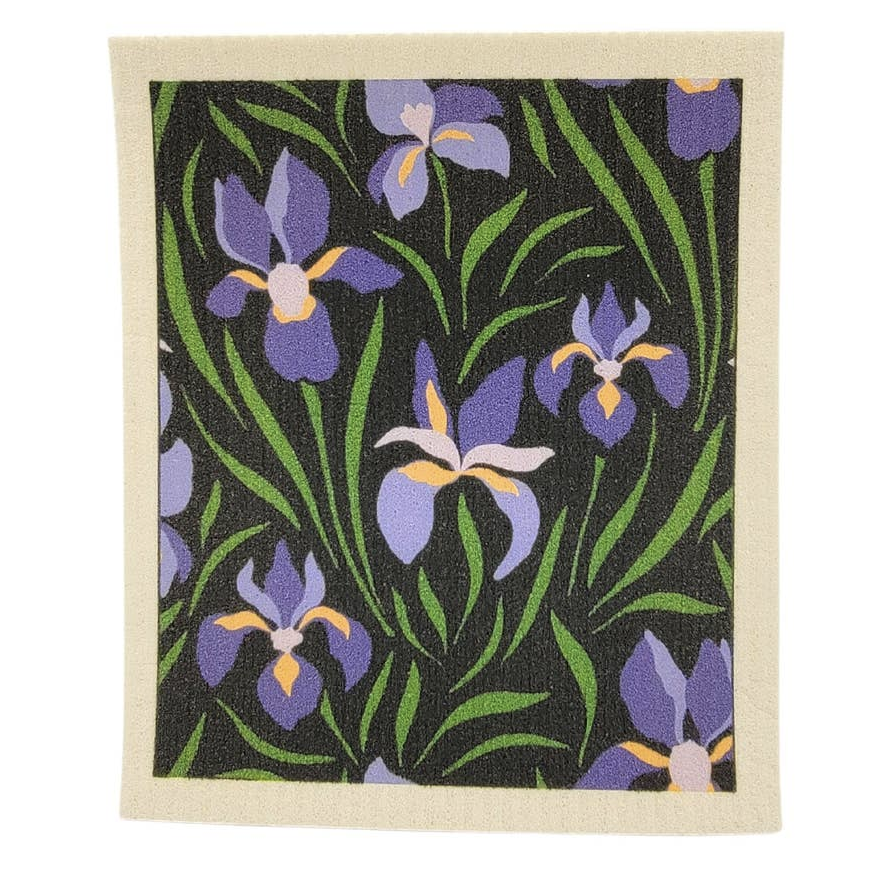 Purple Lily Swedish Dishcloth