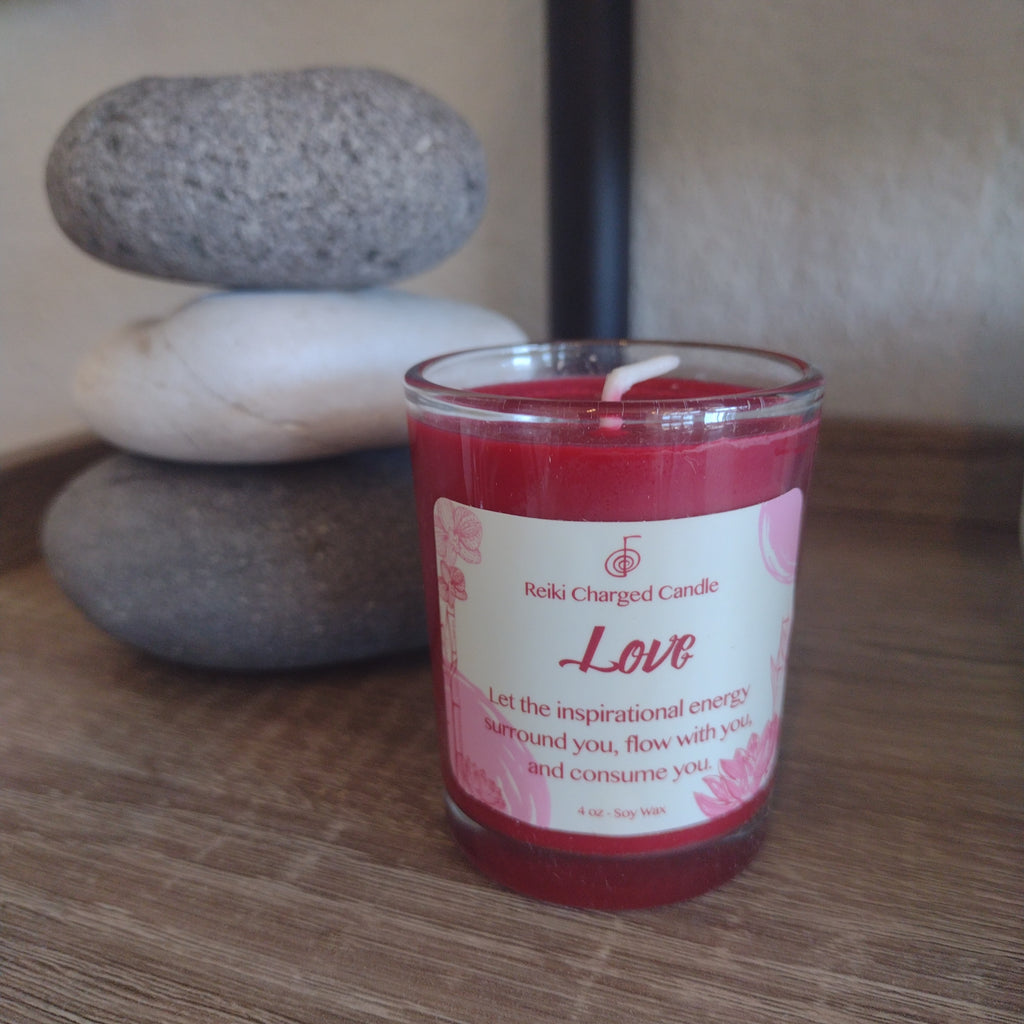 Love Reiki Charged Votive Candle
