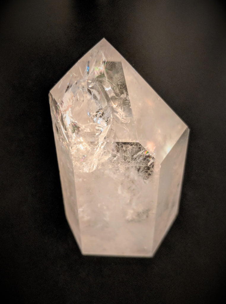 Polished  Clear Quartz Crystal Point- 3"