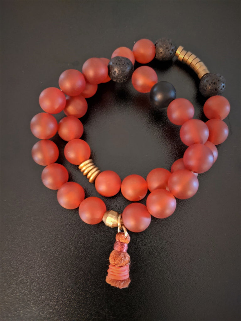 Carnelian Mala Bracelet - Everyday Zen Gifts