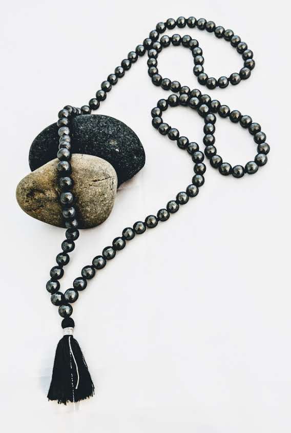 Hematite Mala, 108 beads - Everyday Zen Gifts