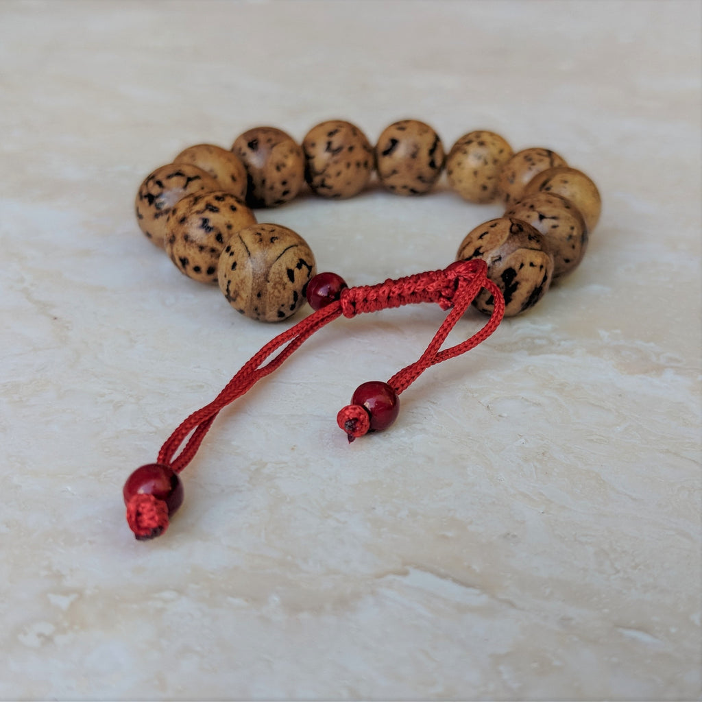 Adjustable Bodhi Seeds Mala Bracelet