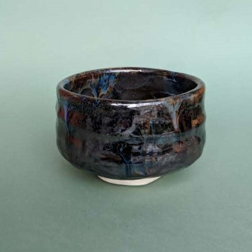 Moonlit Blue Ridge Mountain Ceramic Incense Bowl