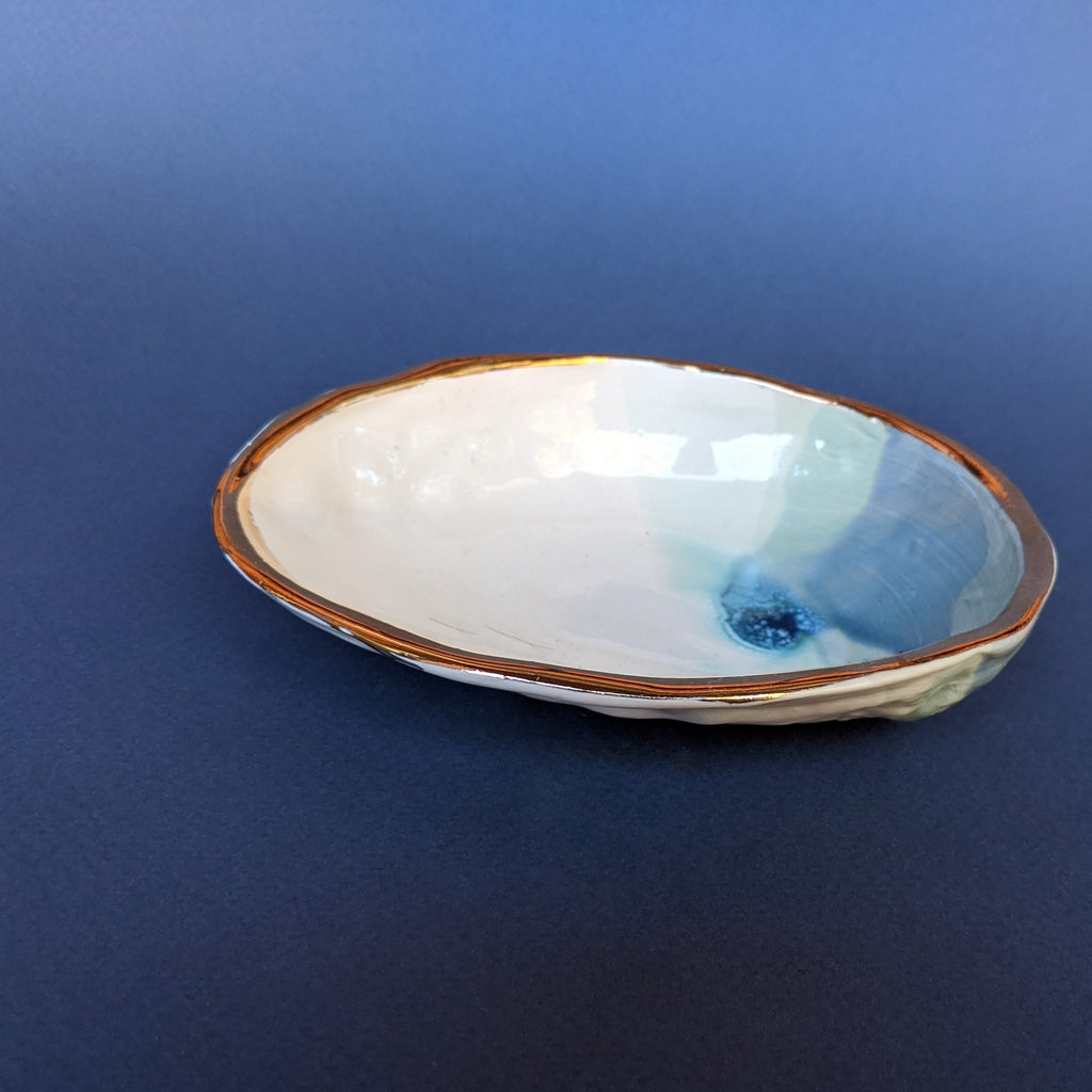 Ceramic Abalone Shell- Blue