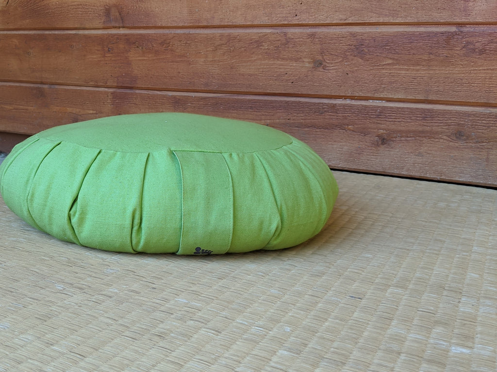 Round Wasabi Green Cushion - Everyday Zen Gifts