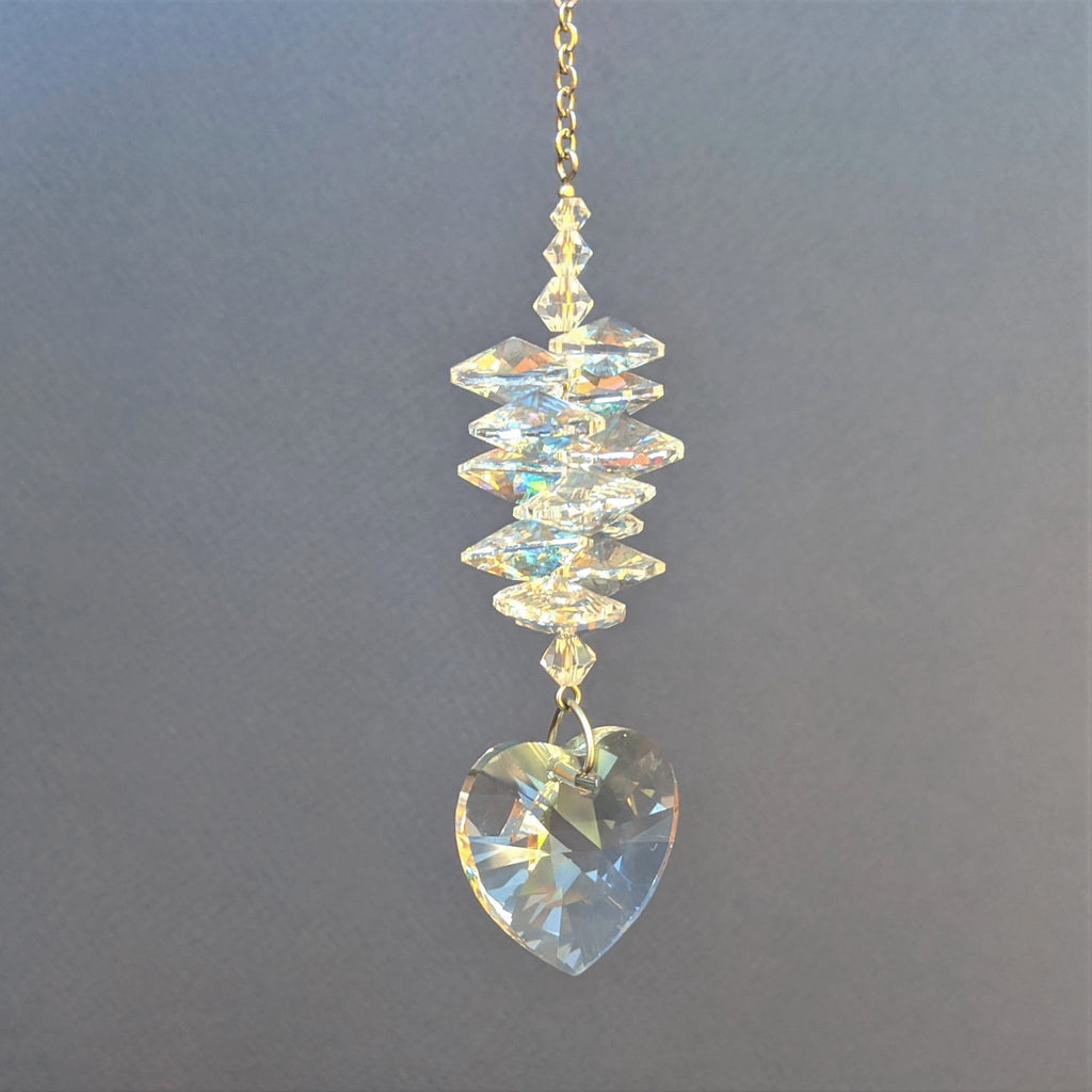 Cascading Heart Crystal Prism