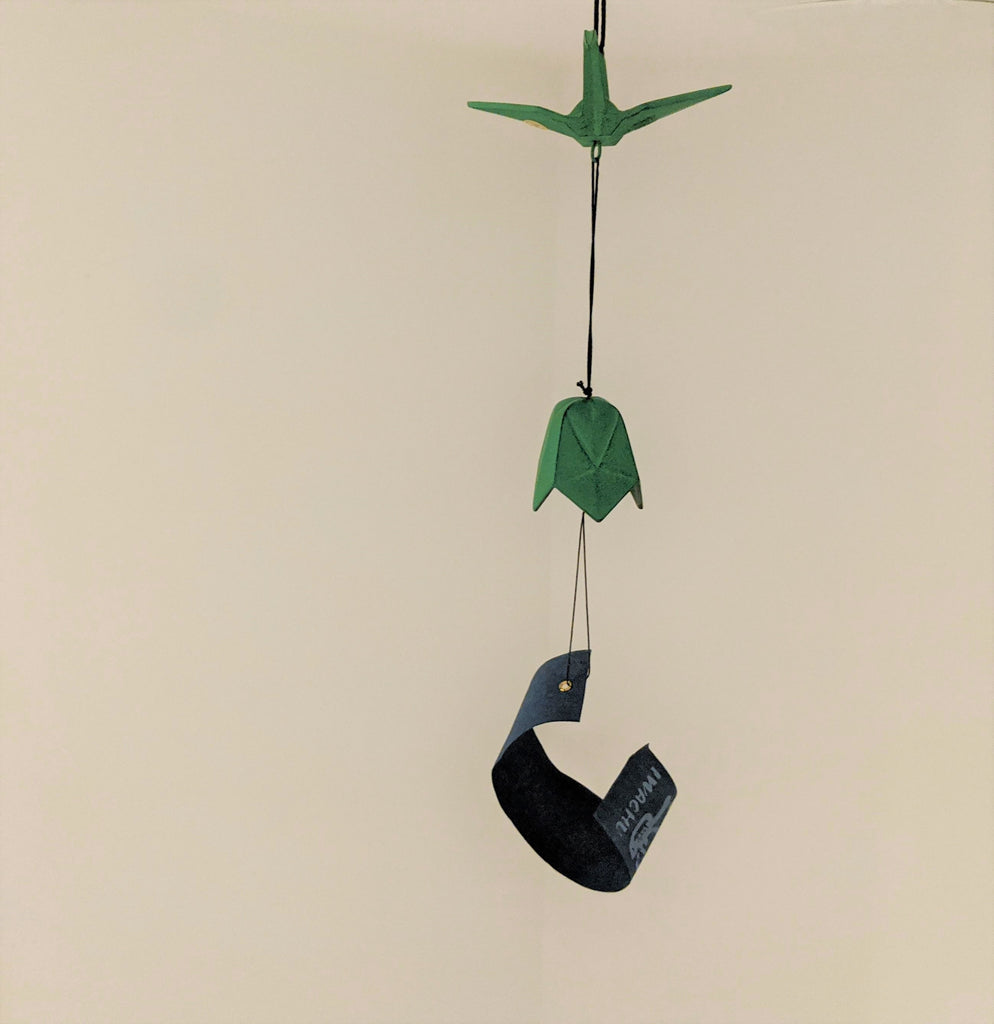 Hanging Origami Iron Crane Chime