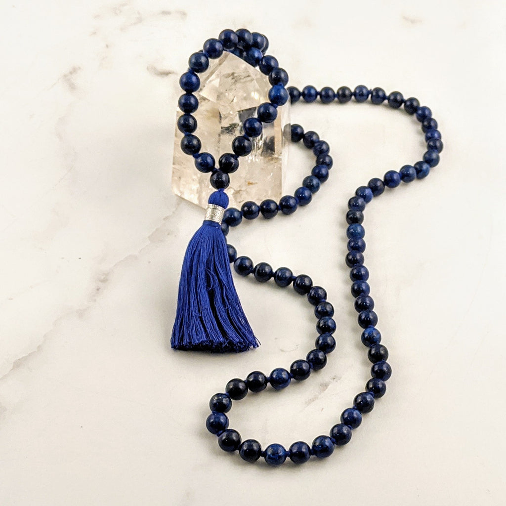 Lapis Lazuli Mala Necklace - Everyday Zen Gifts