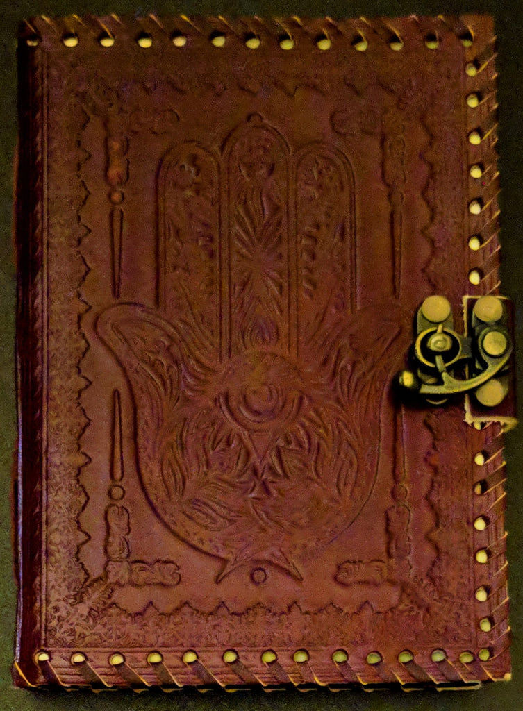 "Hand of Fatima"  Leather Journal