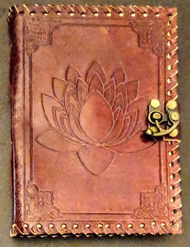 "Lotus Flower" Leather Journal
