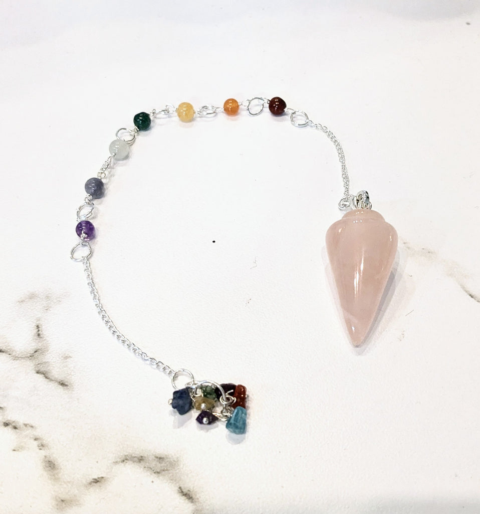 Rose Quartz Chakra Pendulum